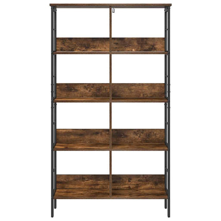 Bogreol 8 niveauer 82 x 32 x 144,5 cm Konstrueret træ Røget eg