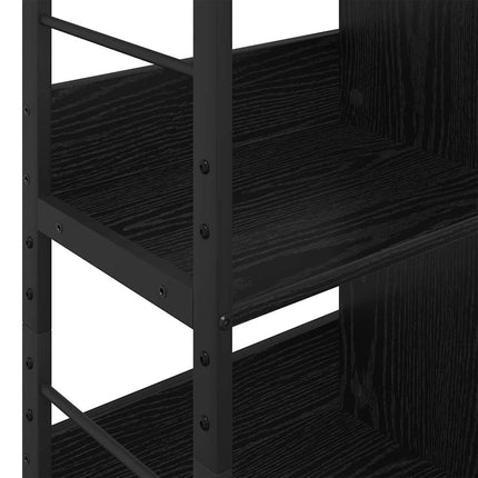 Bogreol Sort eg 82 x 32 x 112 cm Konstrueret træ