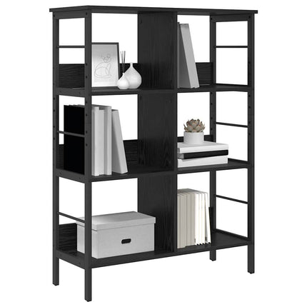 Bogreol Sort eg 82 x 32 x 112 cm Konstrueret træ