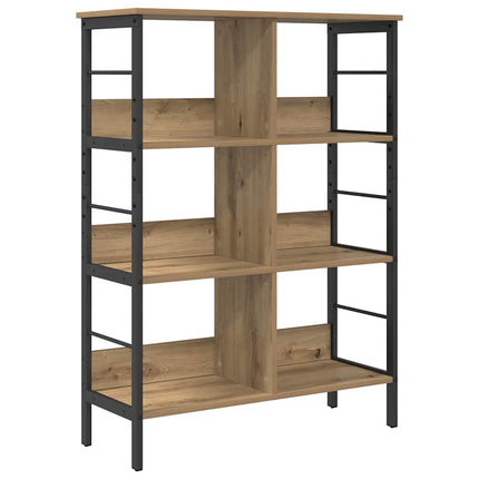 Bogreol 6 niveauer 82 x 32 x 112 cm Konstrueret træ