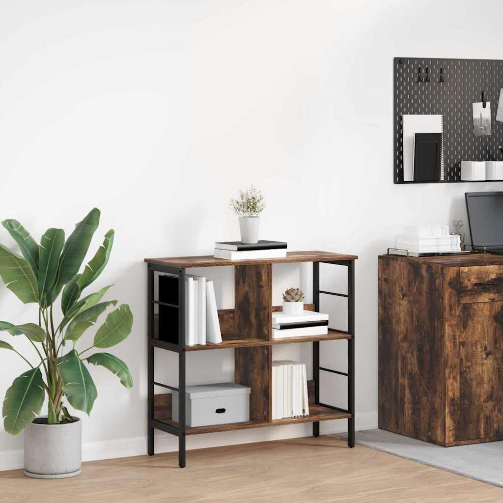 Bogreol i r��get eg 82 × 32 × 79 cm - konstrueret træ, industrielt design