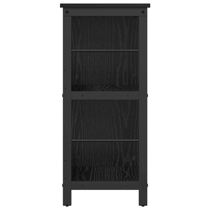 Bogreol 6 niveauer 102 x 32 x 72,5 cm Konstrueret træ Sort eg
