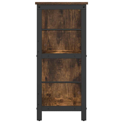 Bogreol 6 niveauer 102 x 32 x 72,5 cm Konstrueret træ Røget eg