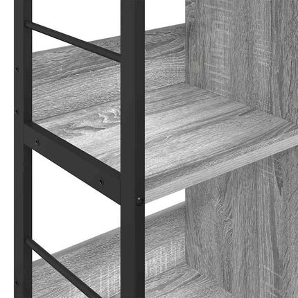 Bogreol 6 niveauer 102 x 32 x 72,5 cm Konstrueret træ