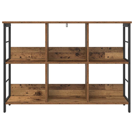 Bogreol 6 niveauer 102 x 32 x 72,5 cm Konstrueret træ