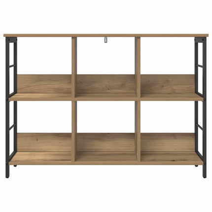 Bogreol 6 niveauer 102 x 32 x 72,5 cm Konstrueret træ