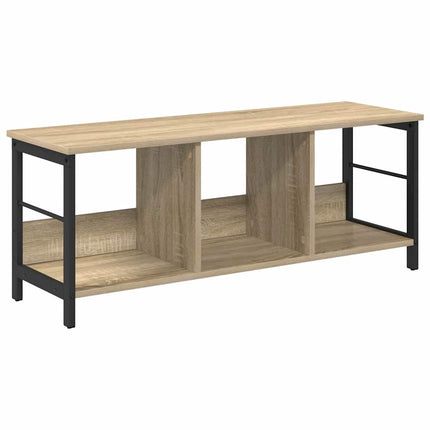 Bogreol 3 niveauer 102 x 32 x 40,5 cm Konstrueret træ Sonoma eg