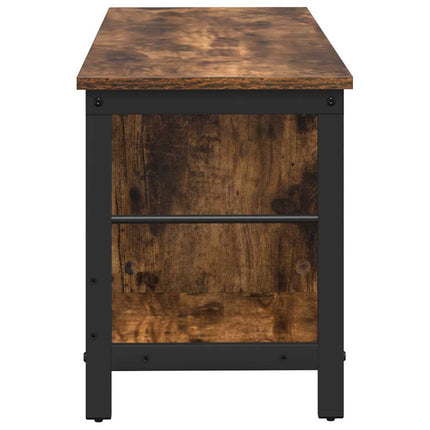 Bogreol 3 niveauer 102 x 32 x 40,5 cm Konstrueret træ Røget eg