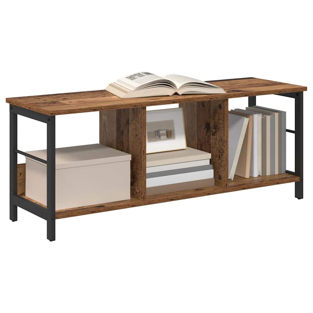 Bogreol Gammelt træ 102 x 32 x 40,5 cm Konstrueret træ billede