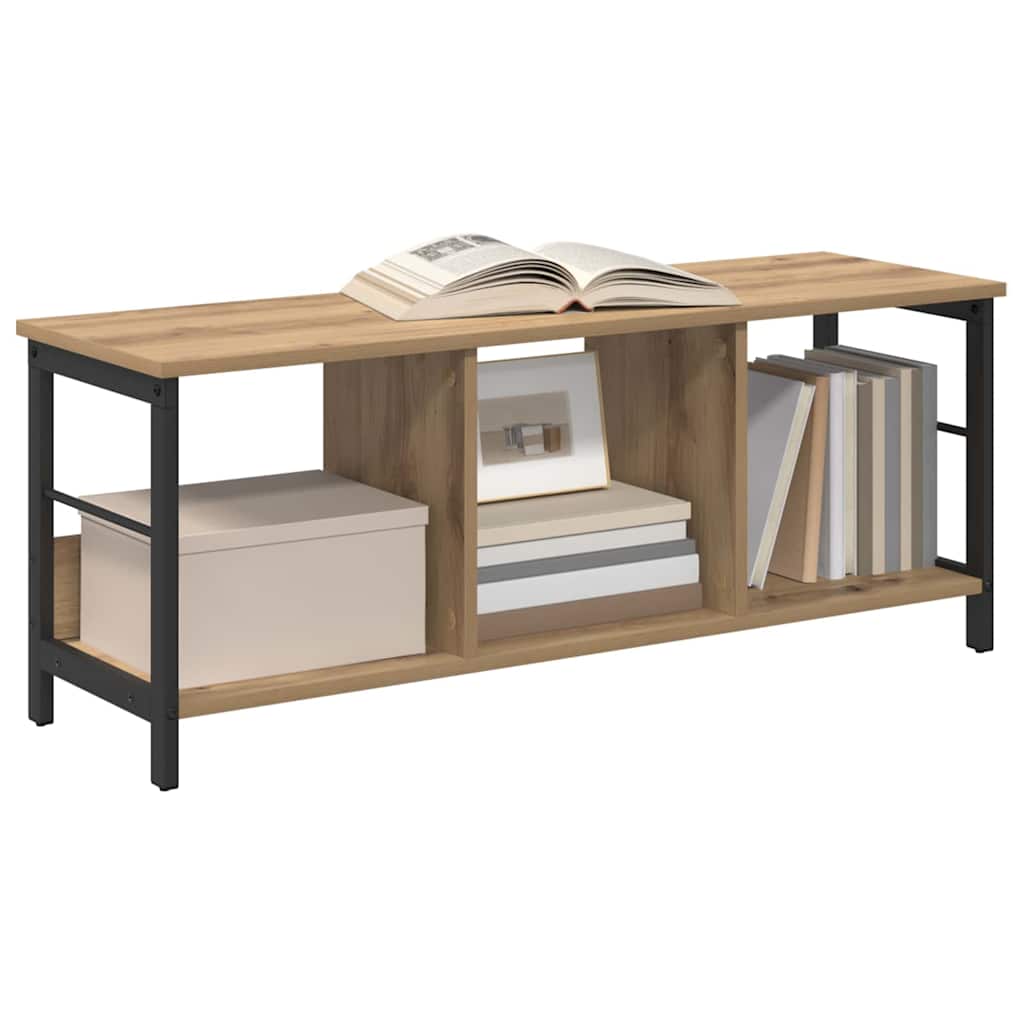 Bogreol Artisan Egetræ 102 x 32 x 40,5 cm Konstrueret træ billede