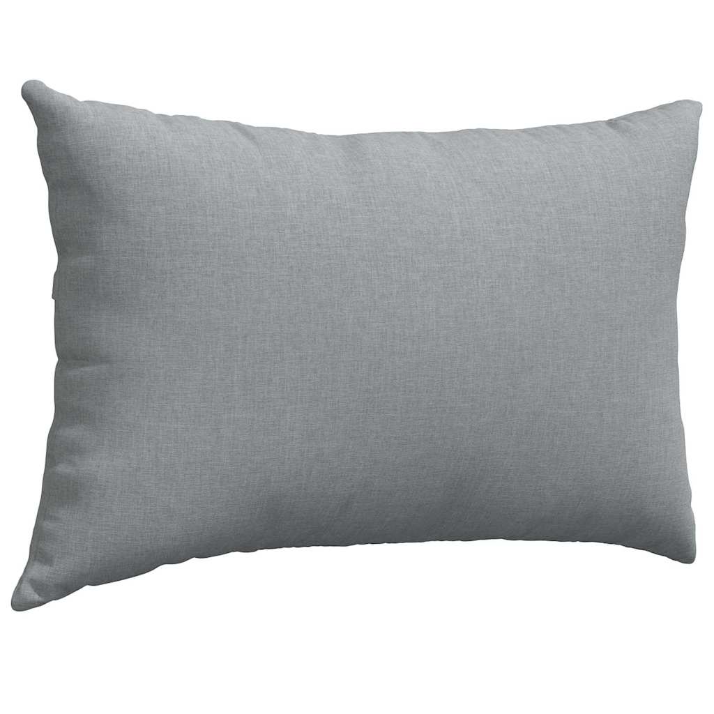 Sofapuder 2 pcs Lysegrå 60 x 40 cm Stof