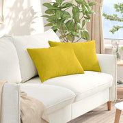 Sofapuder 2 pcs Gul 60 x 40 cm Velourstof