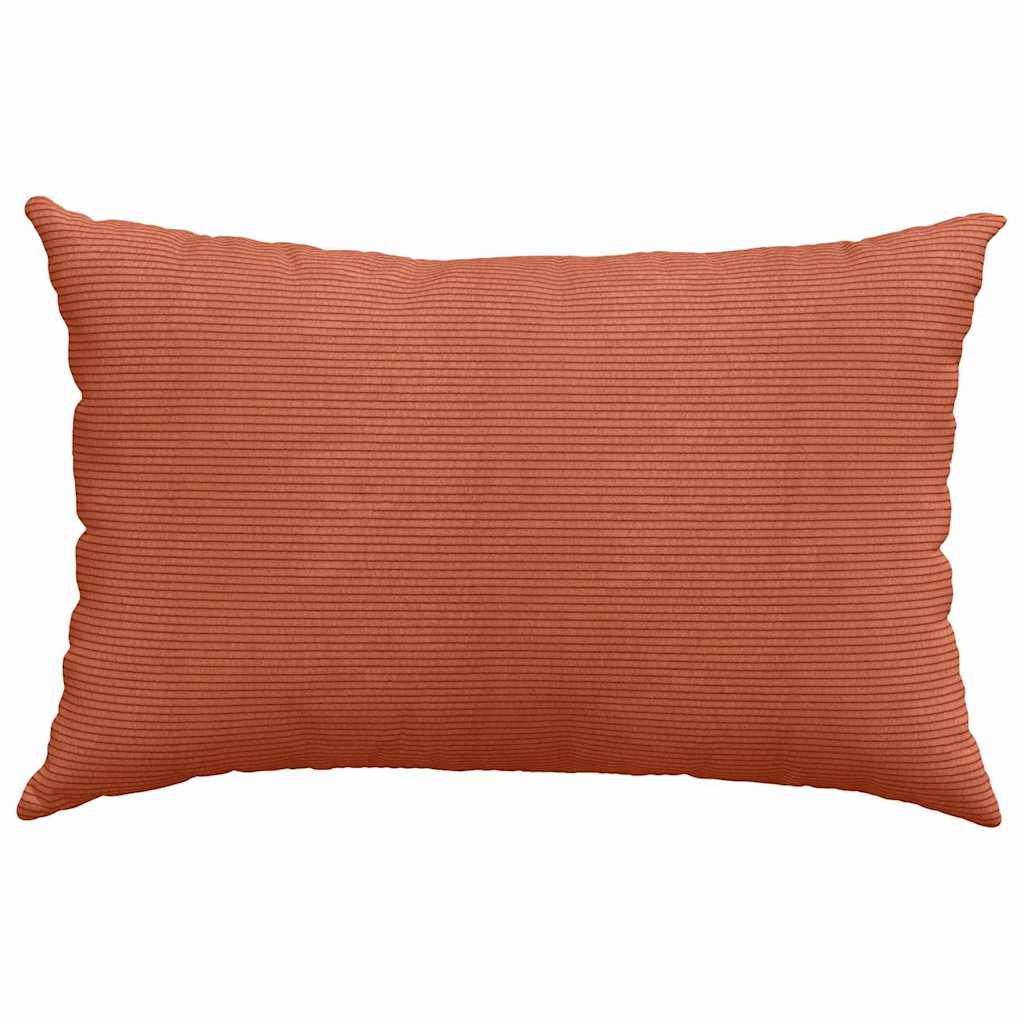 Sofapuder 2 pcs Rød orange 60 x 40 cm Velourstof