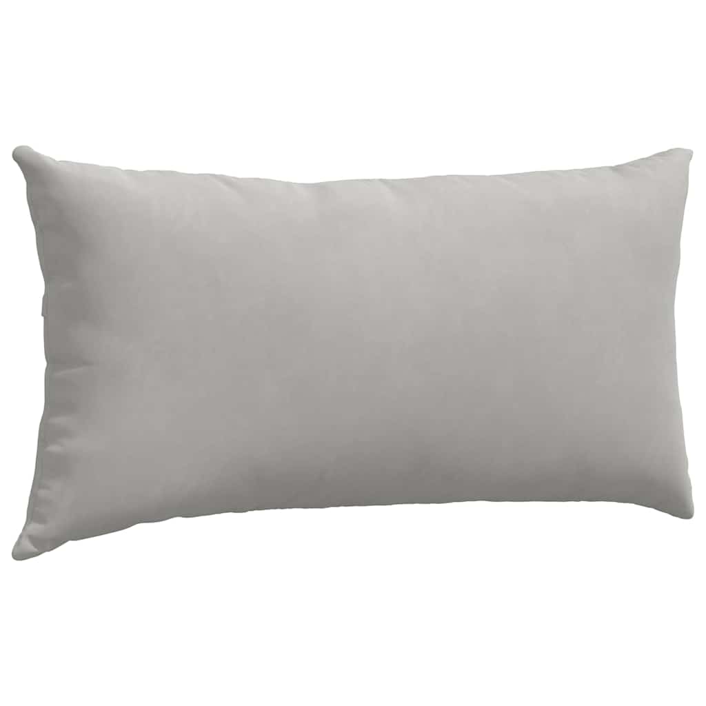 Sofapuder 2 pcs Lysegrå 80 x 40 cm Stof