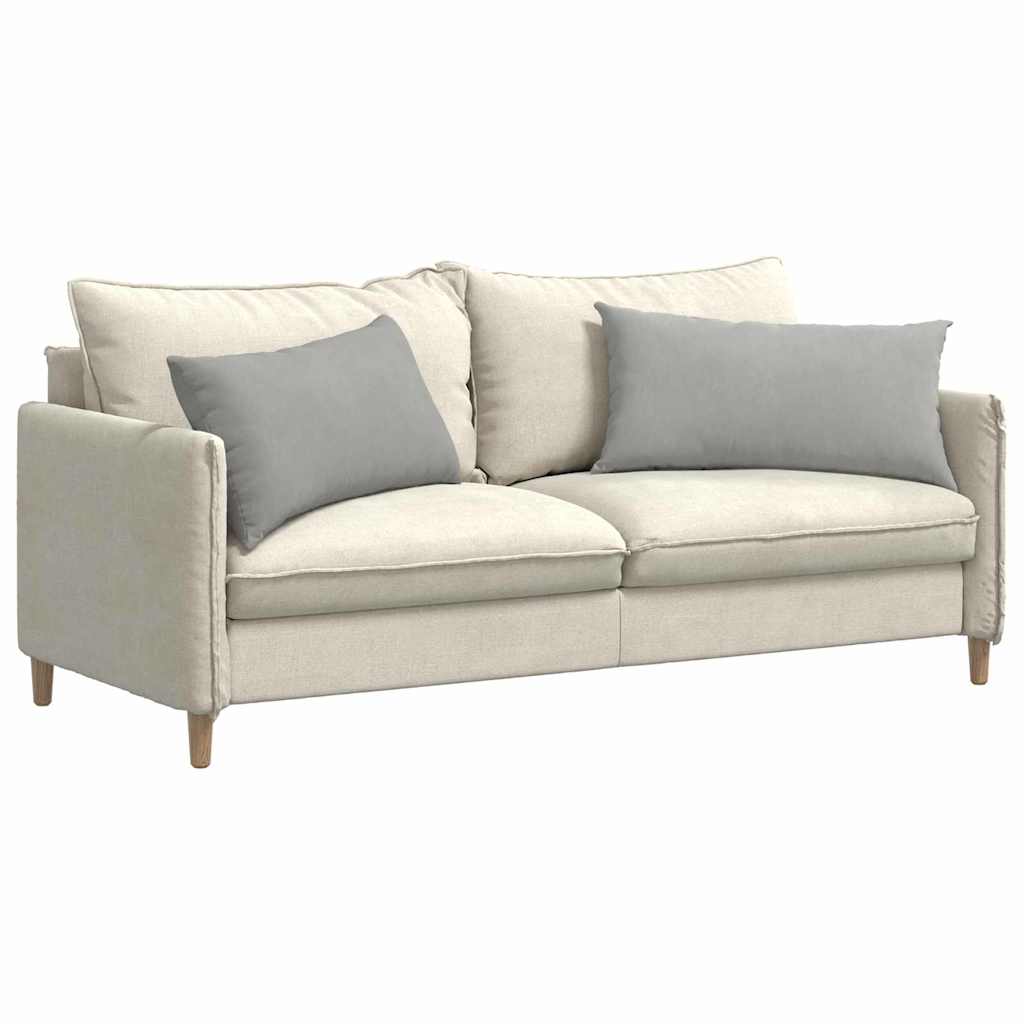 Sofapuder 2 pcs Lysegrå 80 x 40 cm Stof