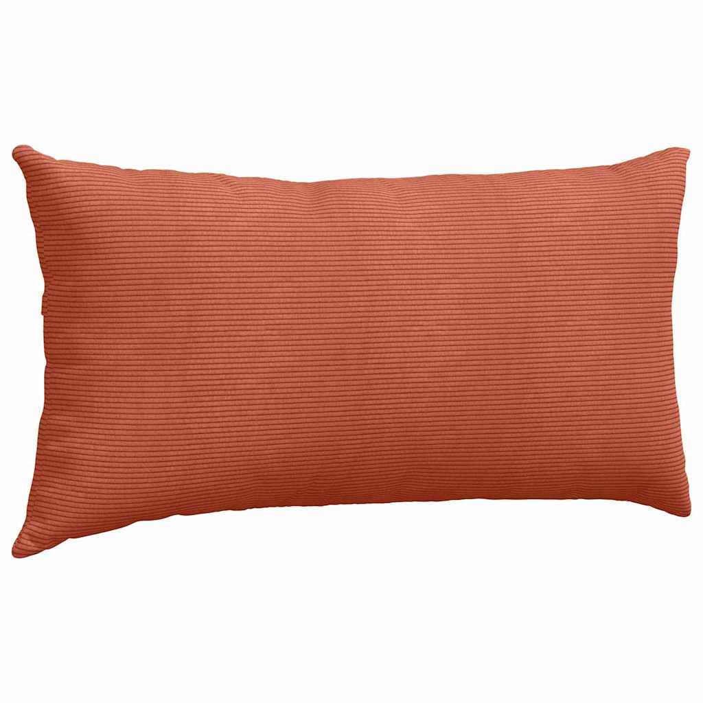 Sofapuder 2 pcs Rød orange 80 x 40 cm Velourstof