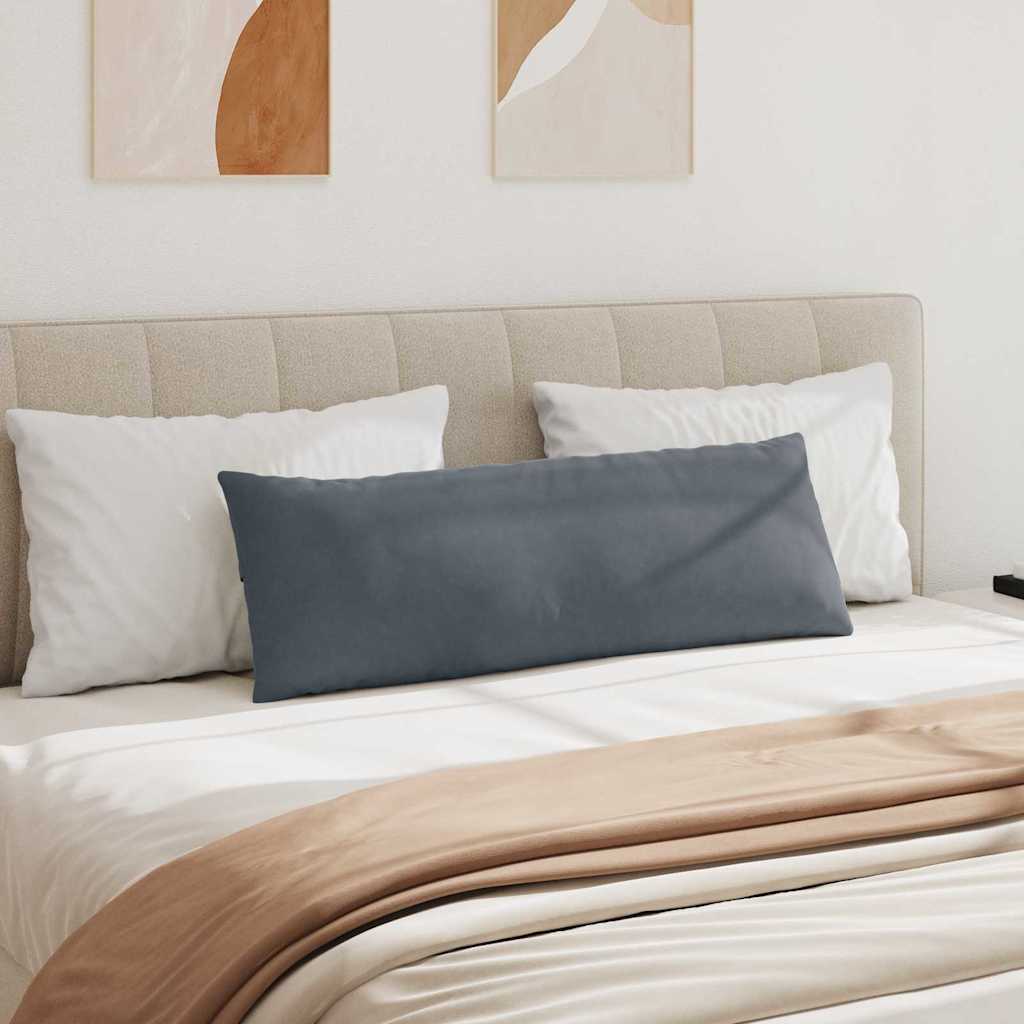 Sofapuder 2 pcs Mørkegrå 120 x 40 cm Velourstof