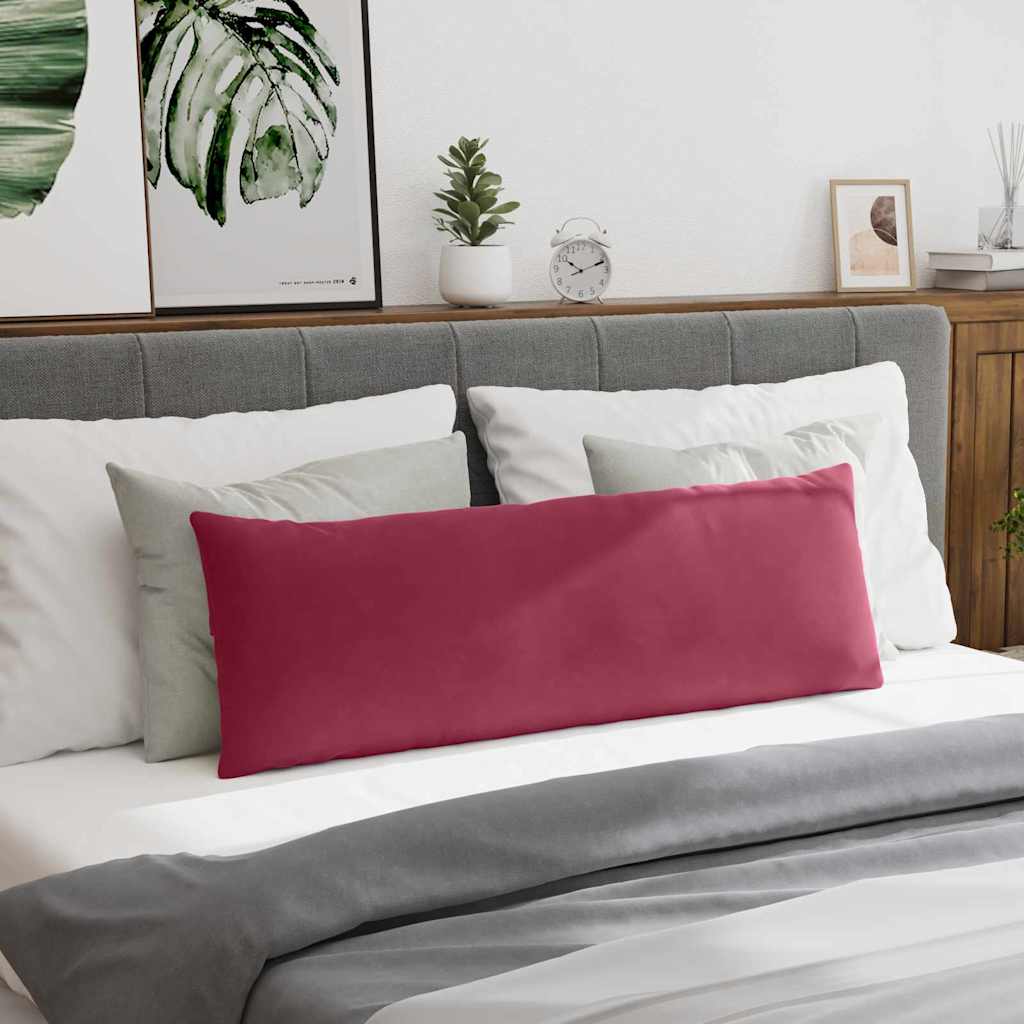 Sofapuder 2 pcs Vinrød 120 x 40 cm Velourstof