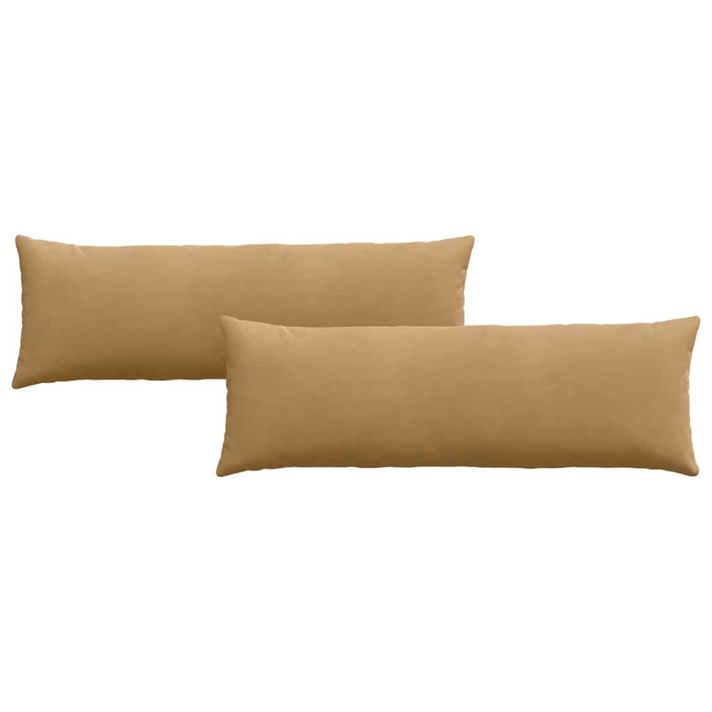 Sofapuder 2 pcs Brun 120 x 40 cm Velourstof