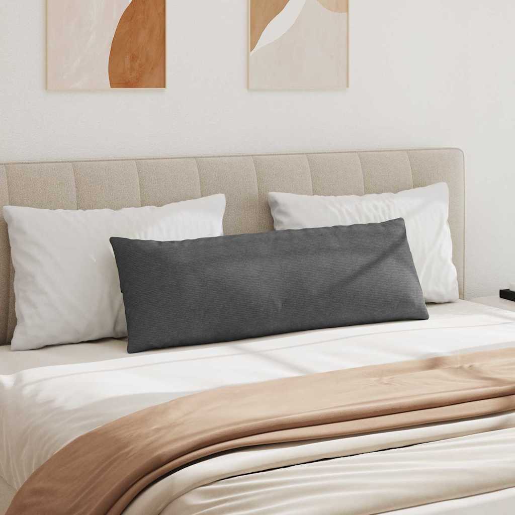 Sofapuder 2 pcs Mørkegrå 120 x 40 cm Velourstof