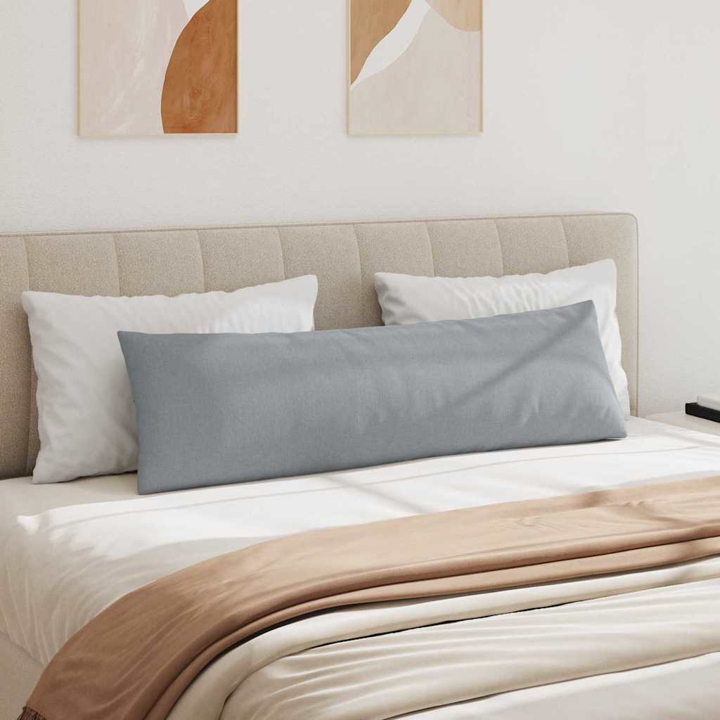 Sofapuder 2 pcs Lysegrå 145 x 40 cm Stof