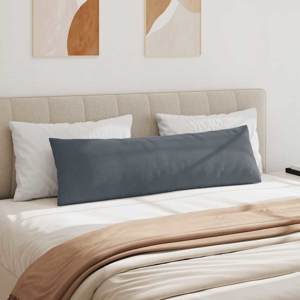 Sofapuder 2 pcs Mørkegrå 145 x 40 cm Velourstof