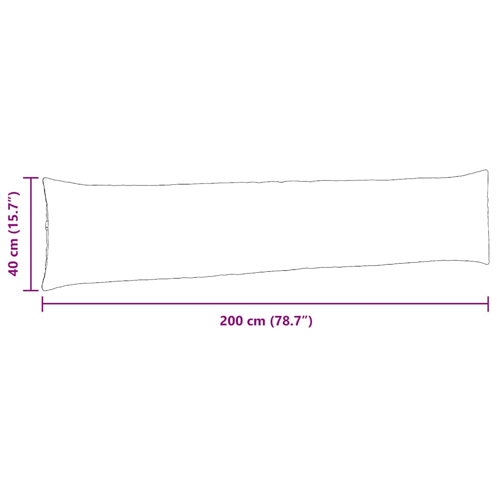 Sofapuder 2 pcs Grå 200 x 40 cm Stof