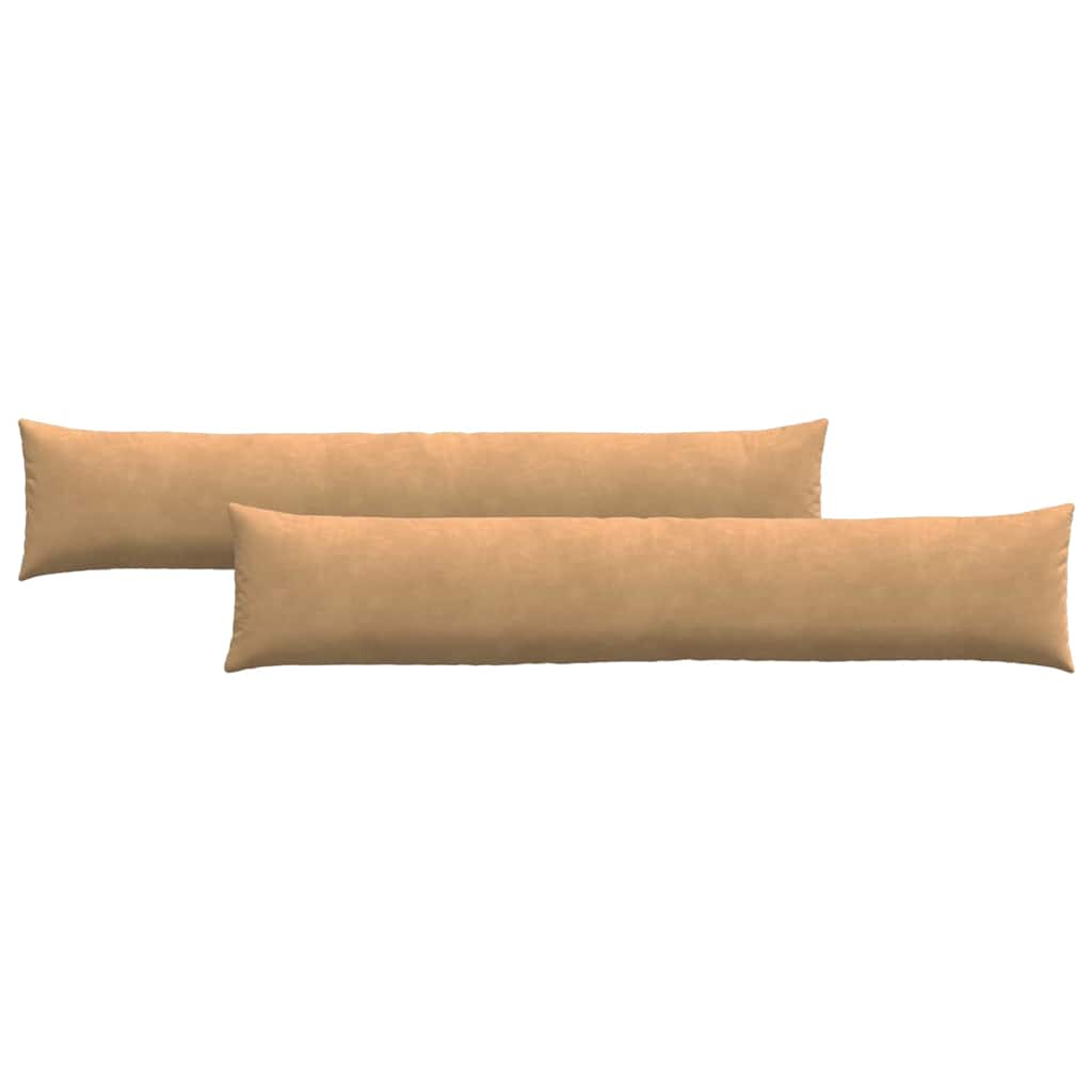 Sofapuder 2 pcs Brun 200 x 40 cm Velourstof