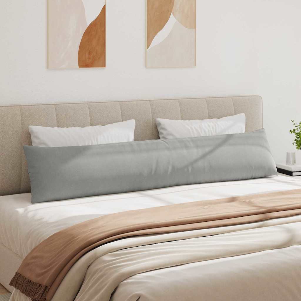 Sofapuder 2 pcs Lysegrå 200 x 40 cm Stof