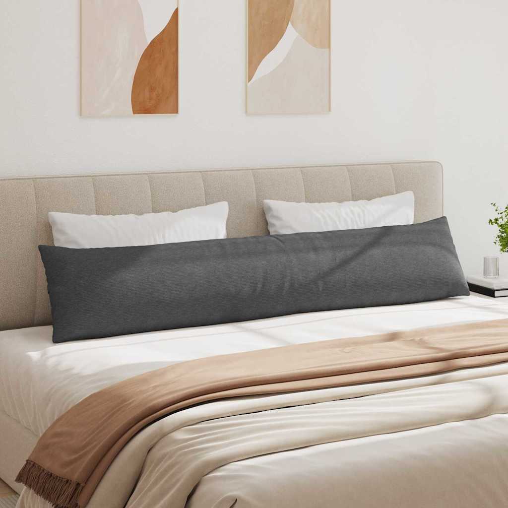 Sofapuder 2 pcs Mørkegrå 200 x 40 cm Velourstof