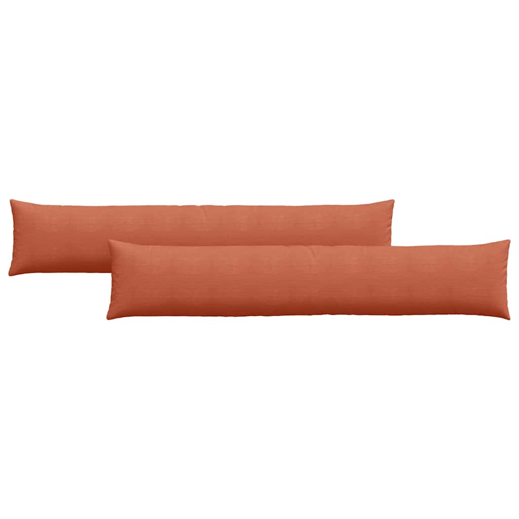Sofapuder 2 pcs Rød orange 200 x 40 cm Velourstof