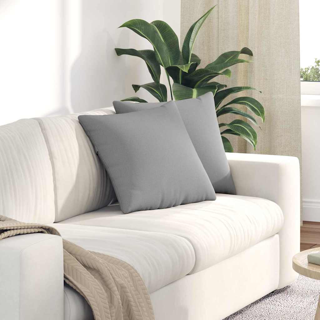 Sofapuder 2 pcs Grå 45 x 45 cm Stof