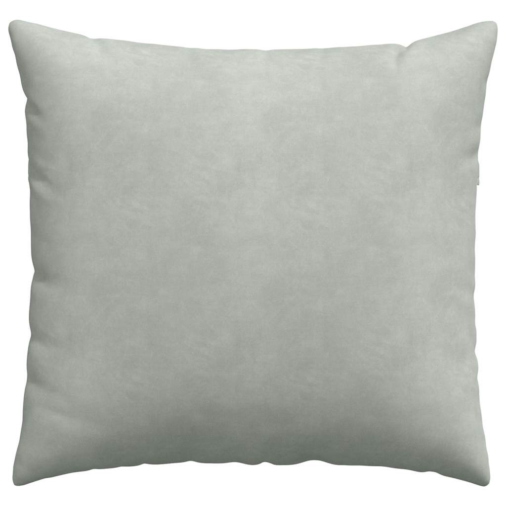 Sofapuder 2 pcs Lysegrå 45 x 45 cm Velourstof