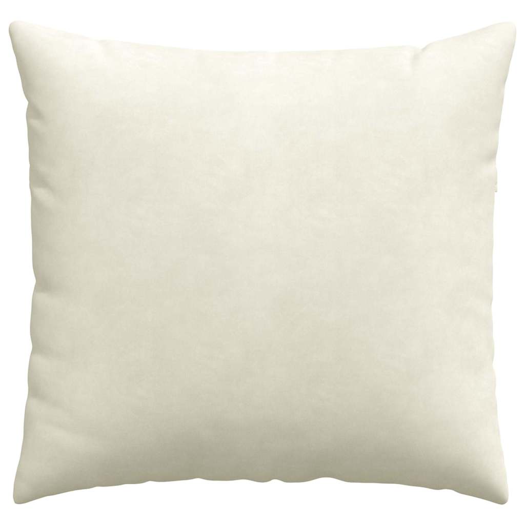 Sofapuder 2 pcs Creme 45 x 45 cm Velourstof