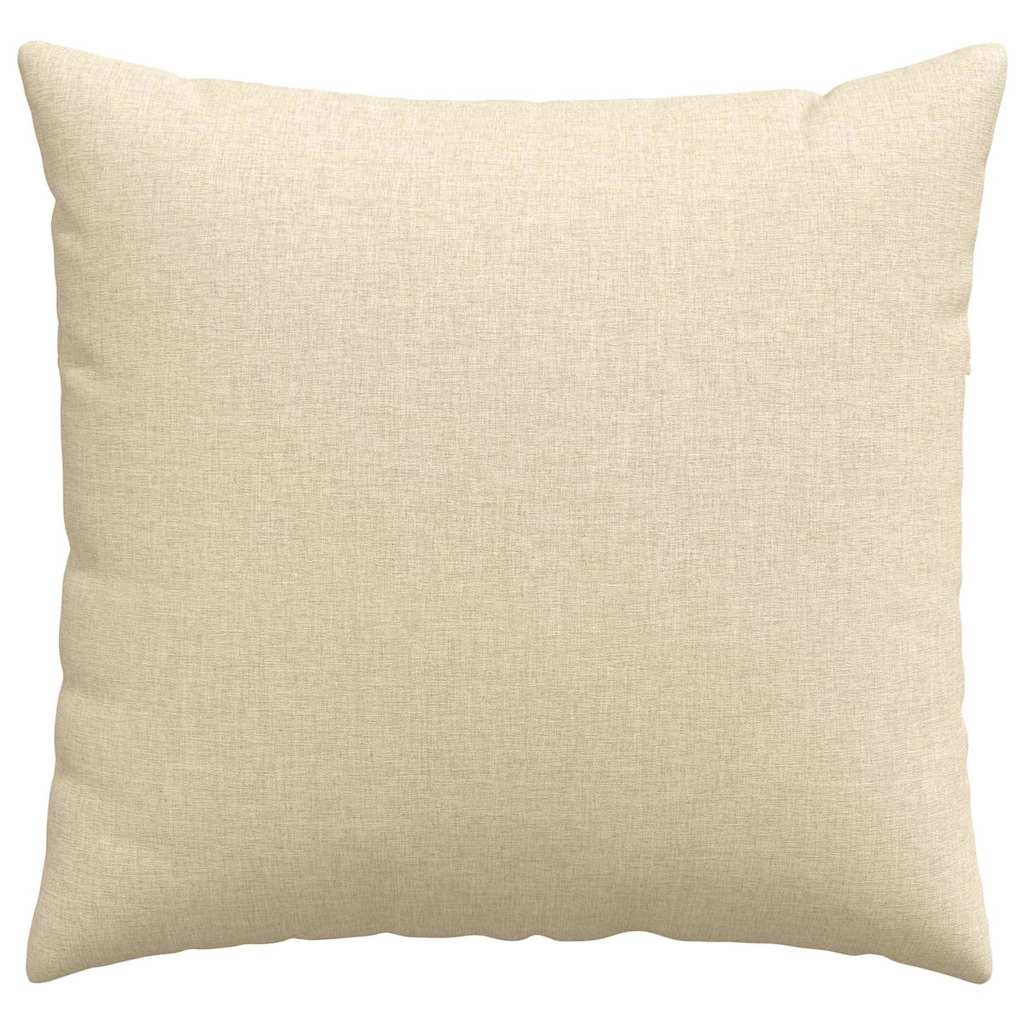 Sofapuder 2 pcs Creme 50 x 50 cm Stof