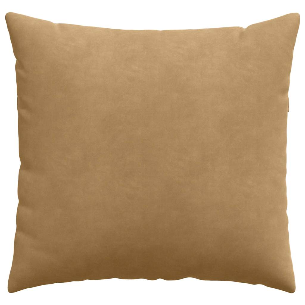 Sofapuder 2 pcs Brun 50 x 50 cm Velourstof