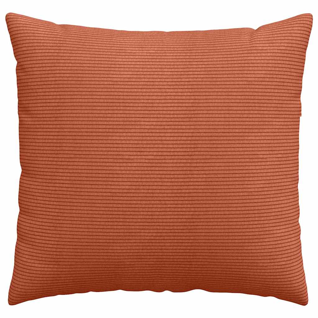 Sofapuder 2 pcs Rød orange 50 x 50 cm Velourstof