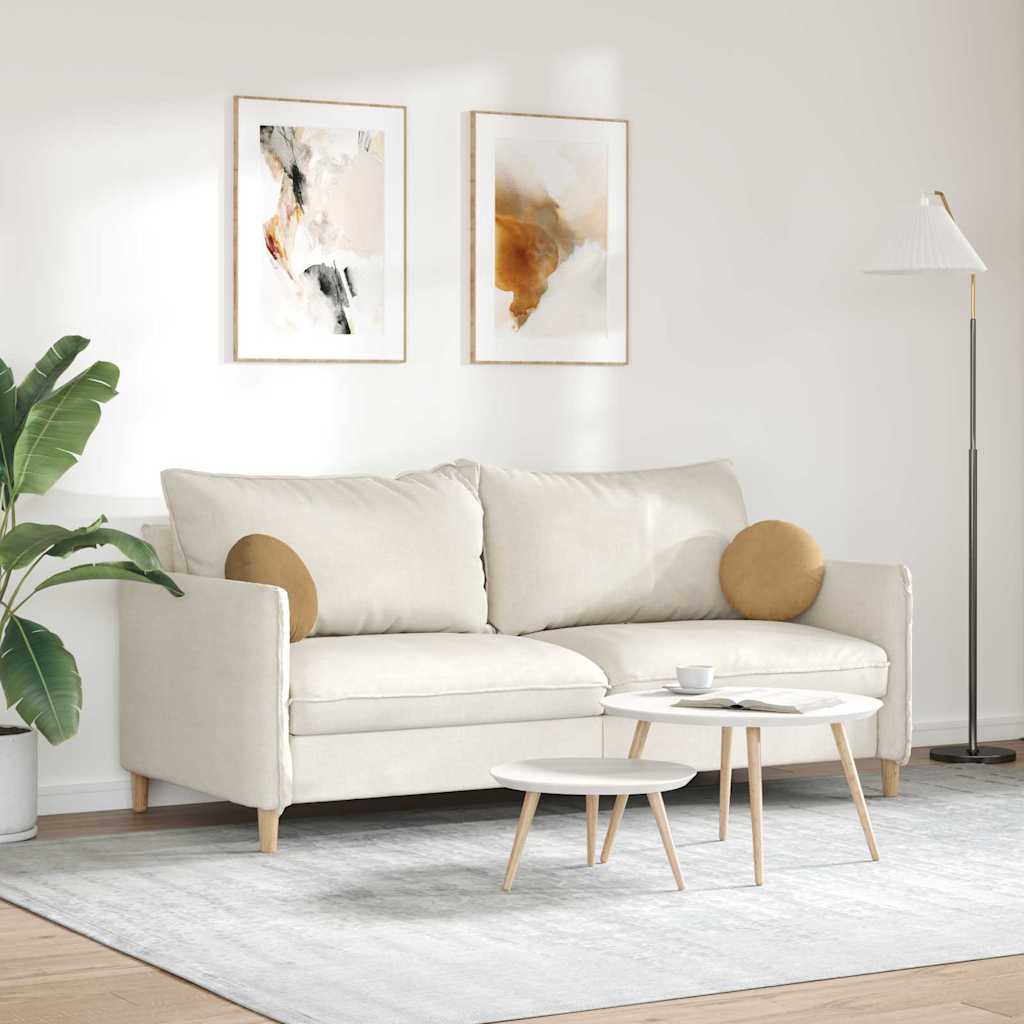 Sædepuder 2 pcs Brun Ø30 x 13 cm Fløjl