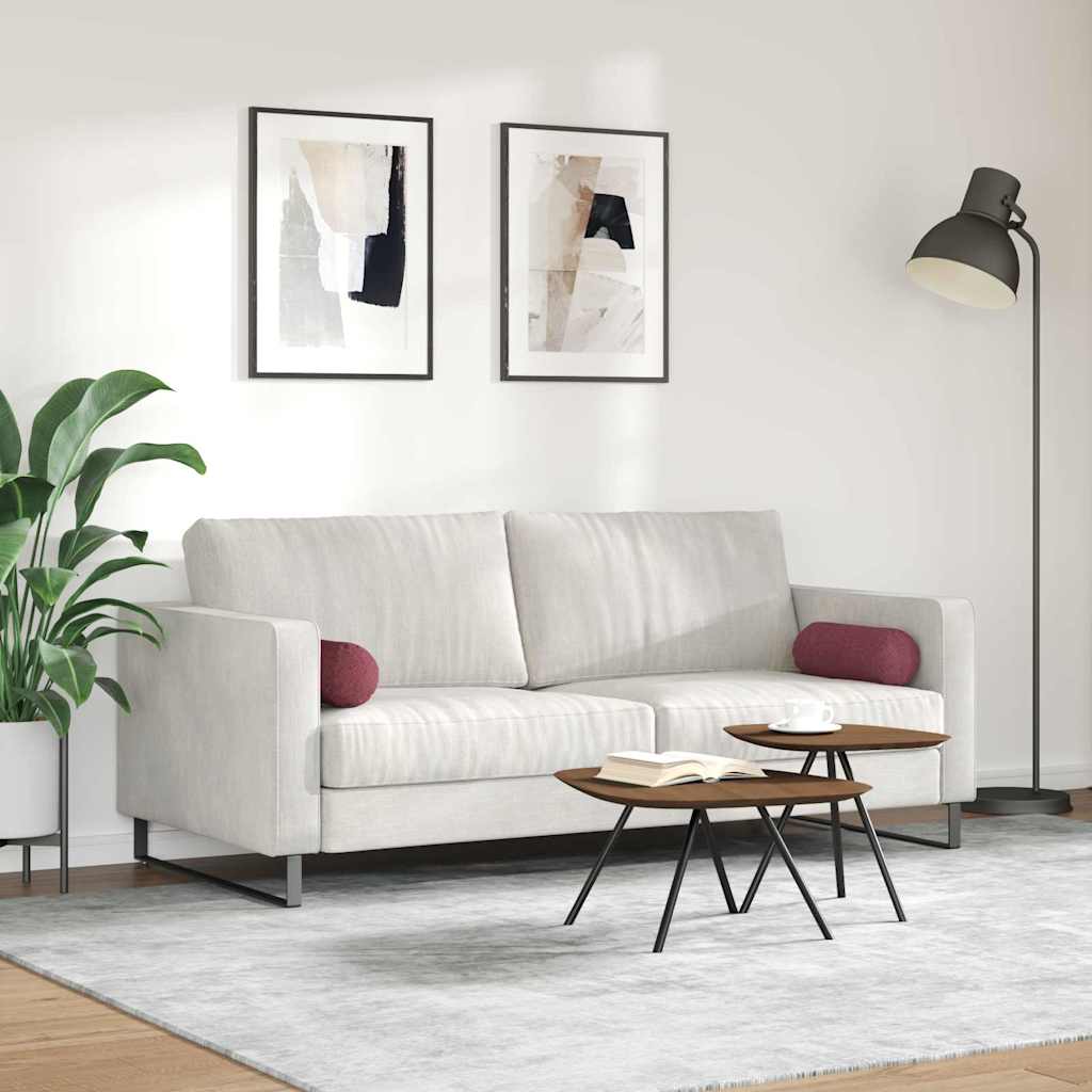Bolsterpuder 2 pcs Vinrød Ø 15 x 40 cm Stof