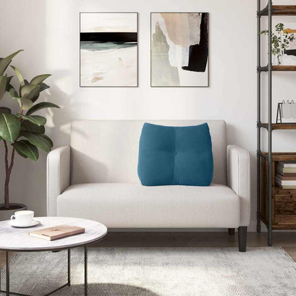 Rygpude Blå 60 x 24 x 50 cm Fløjl
