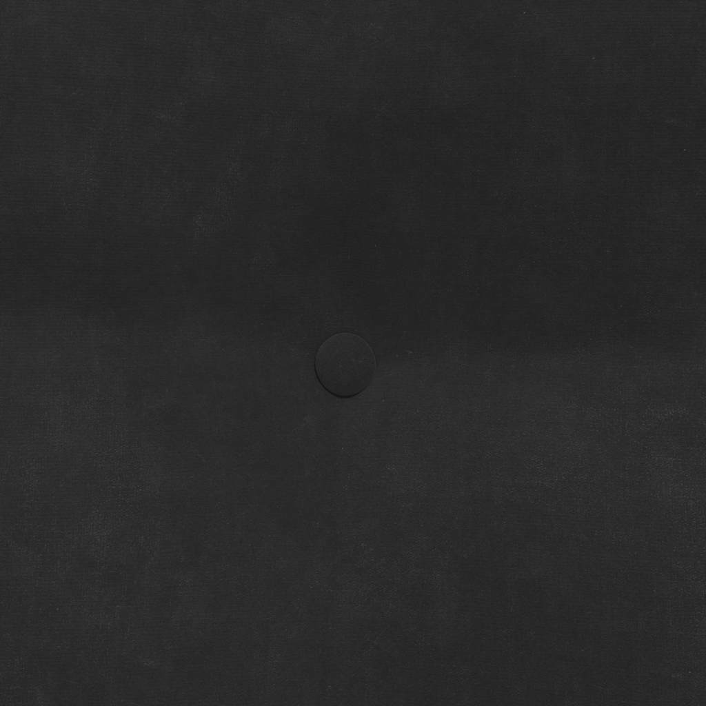 Rygpude Sort 60 x 24 x 50 cm Fløjl