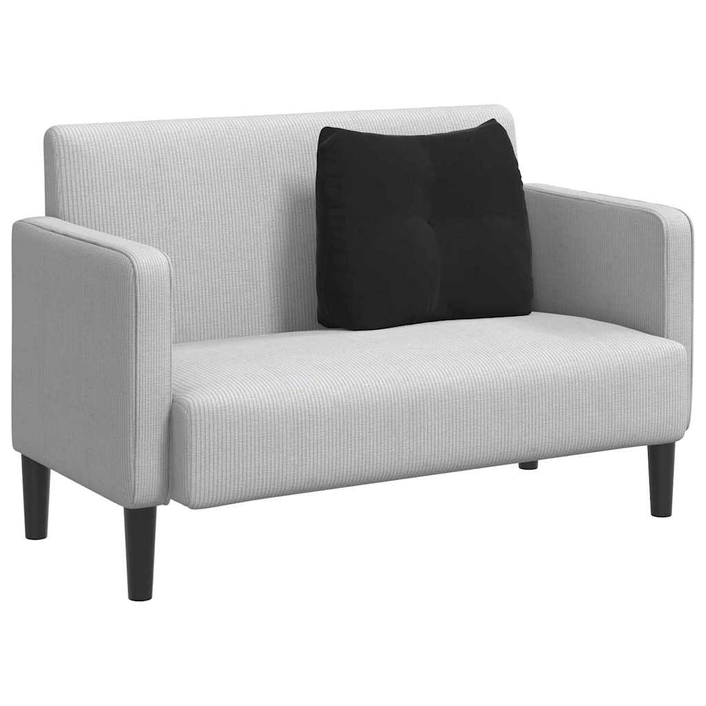 Rygpude Sort 60 x 24 x 50 cm Fløjl
