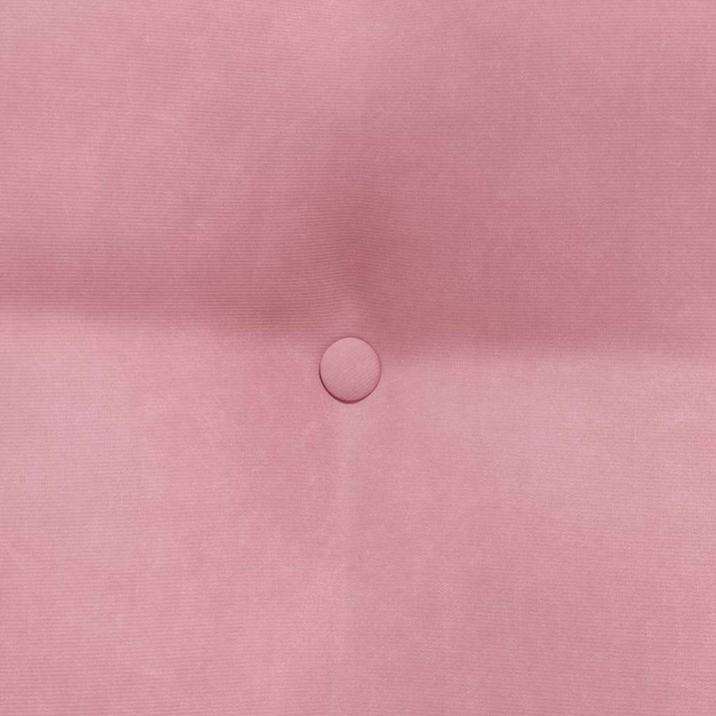 Rygpude Lyserød 80 x 24 x 50 cm Fløjl