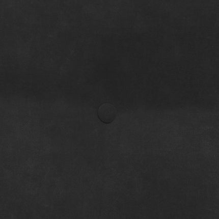 Rygpude Sort 80 x 24 x 50 cm Fløjl