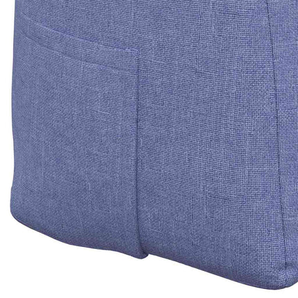 Rygpude Jeans blå 100 x 24 x 50 cm Stof