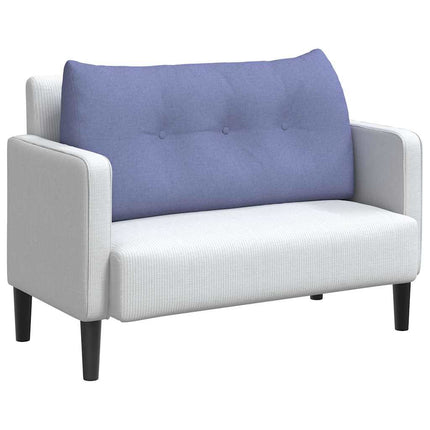 Rygpude Jeans blå 100 x 24 x 50 cm Stof