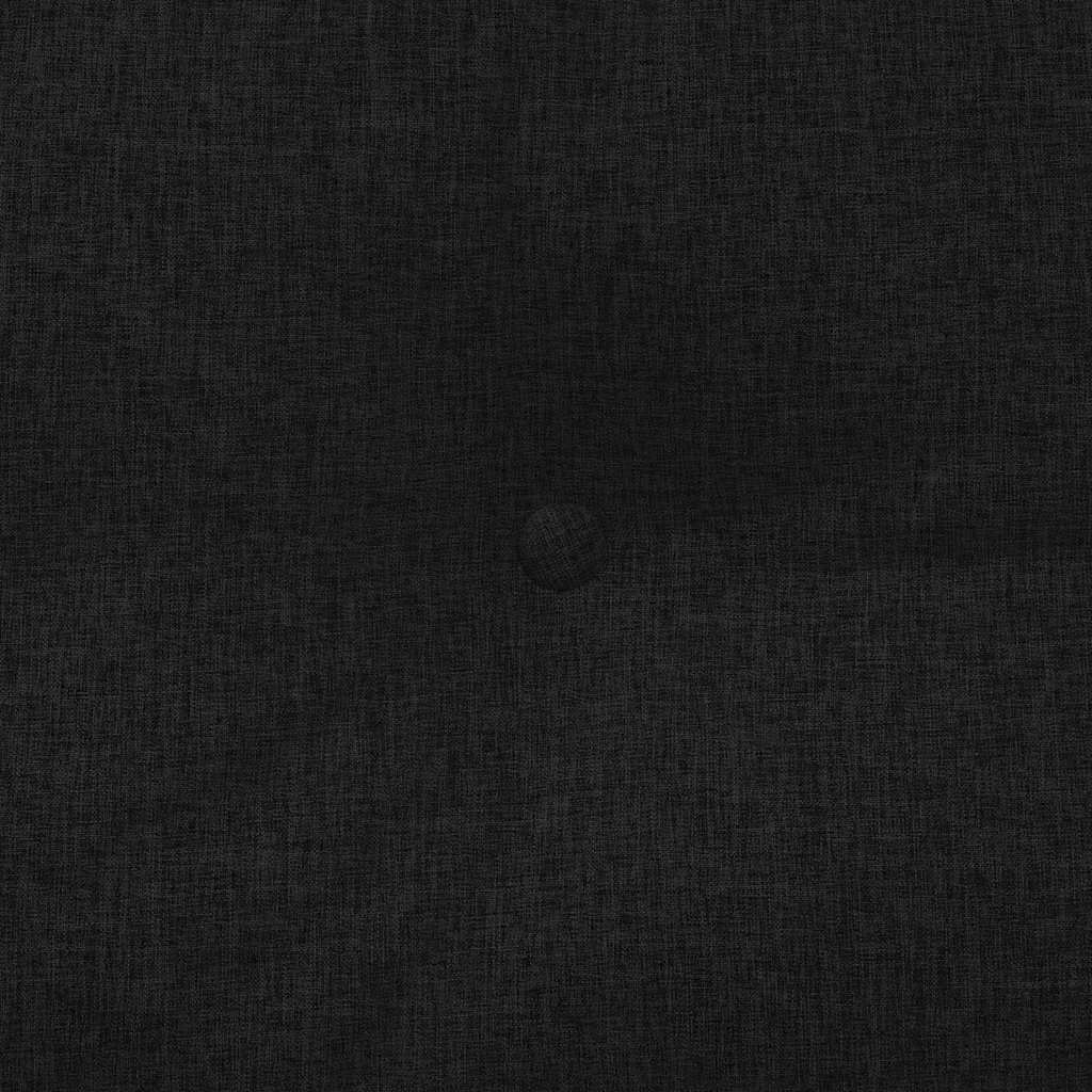 Rygpude Sort 120 x 24 x 50 cm Stof