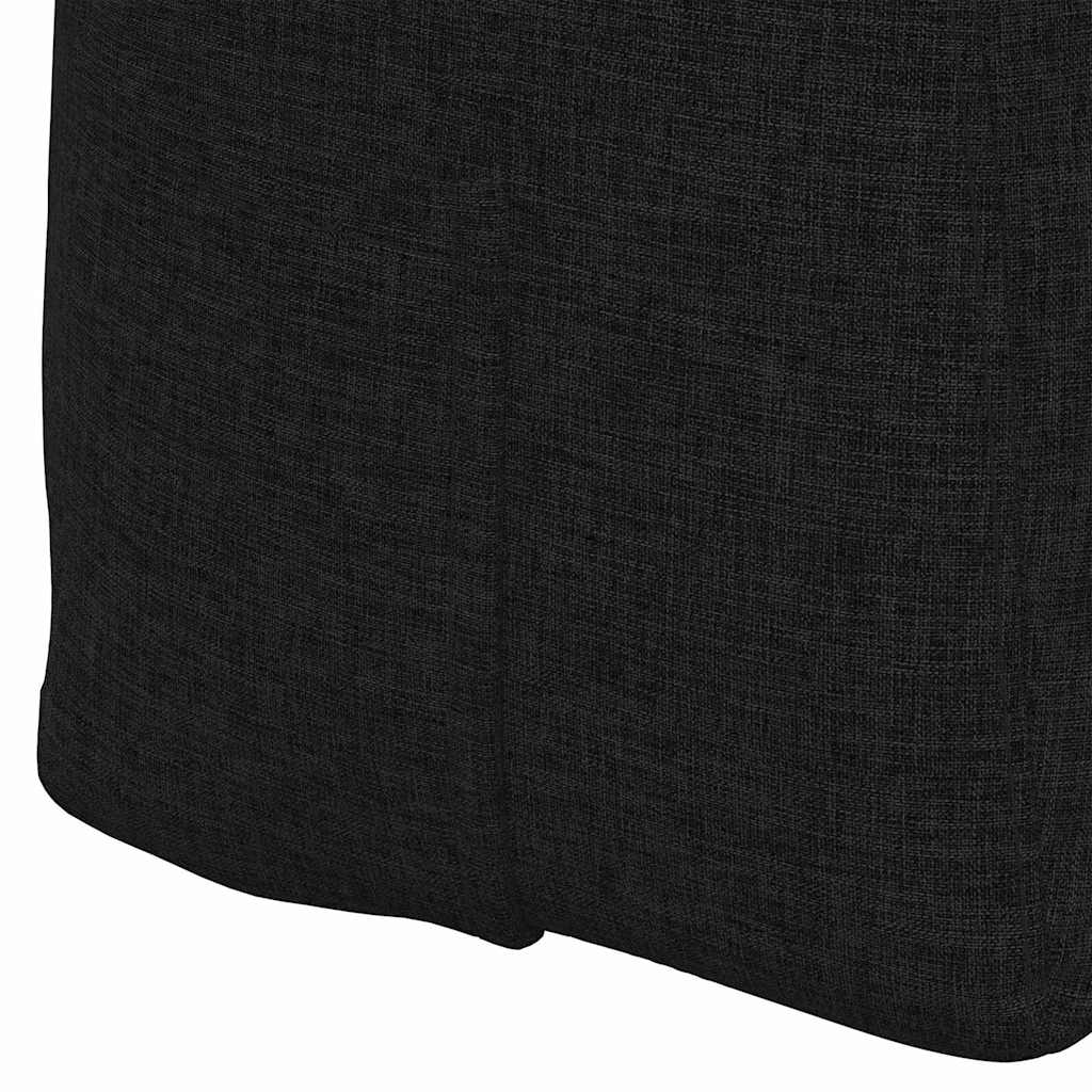 Rygpude Sort 120 x 24 x 50 cm Stof