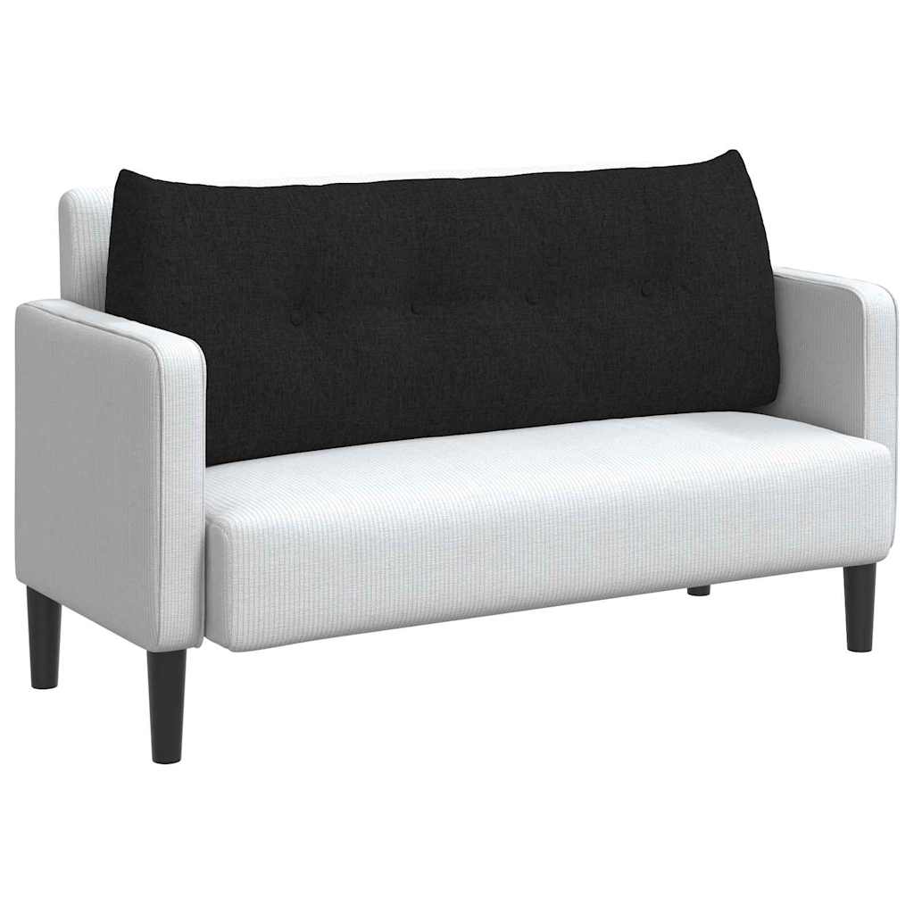 Rygpude Sort 120 x 24 x 50 cm Stof