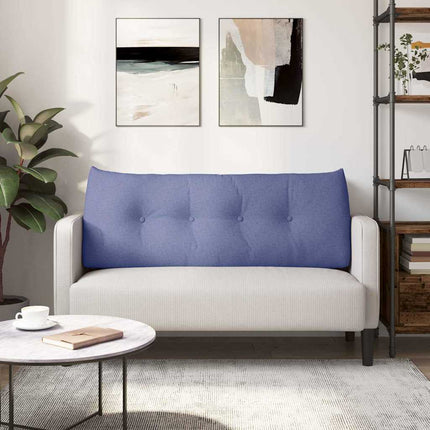 Rygpude Jeans blå 120 x 24 x 50 cm Stof